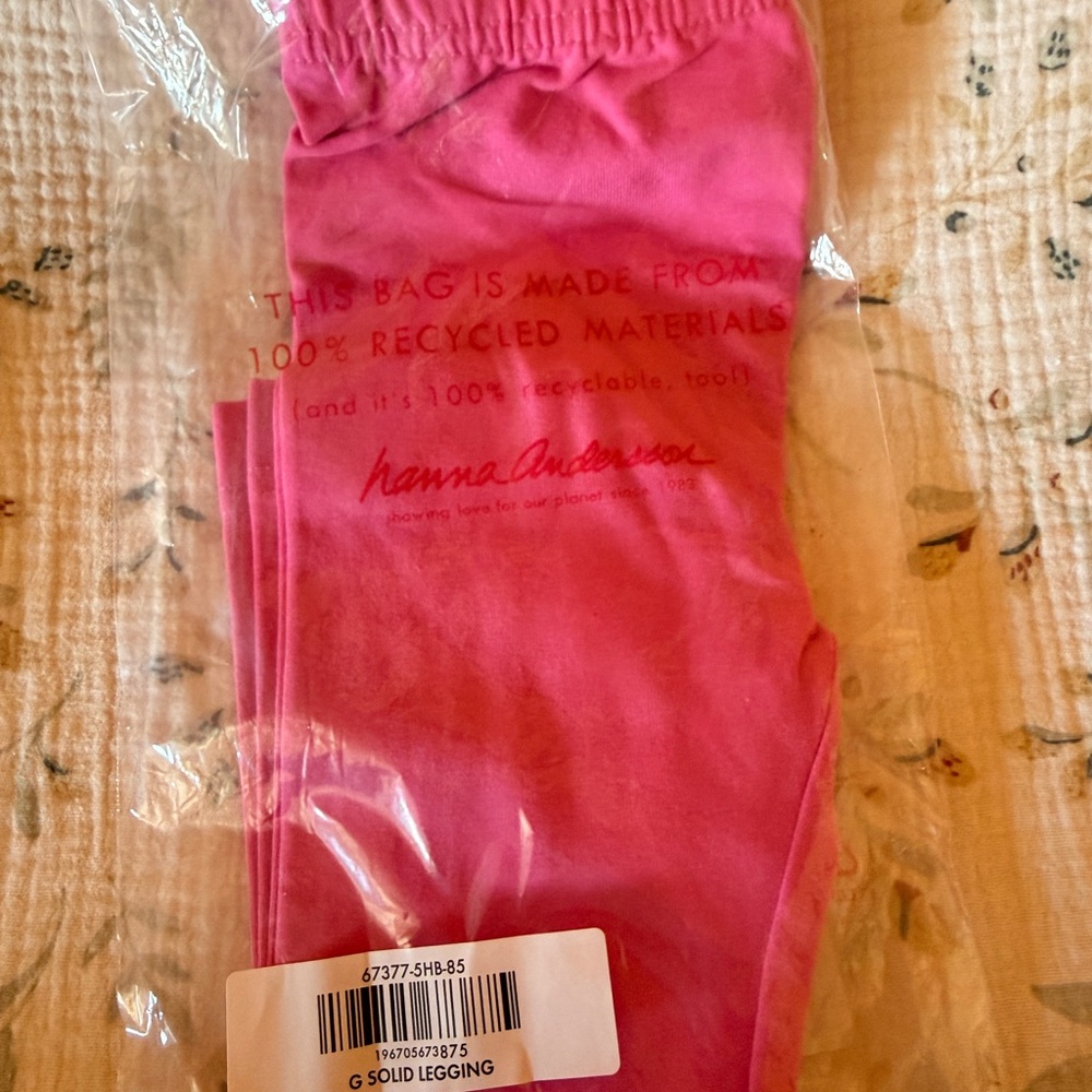 Hanna Andersson Pink Kids Leggings